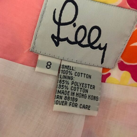 Lilly Pulitzer White Label Scalloped Lei Skirt 8 - Picture 2 of 4